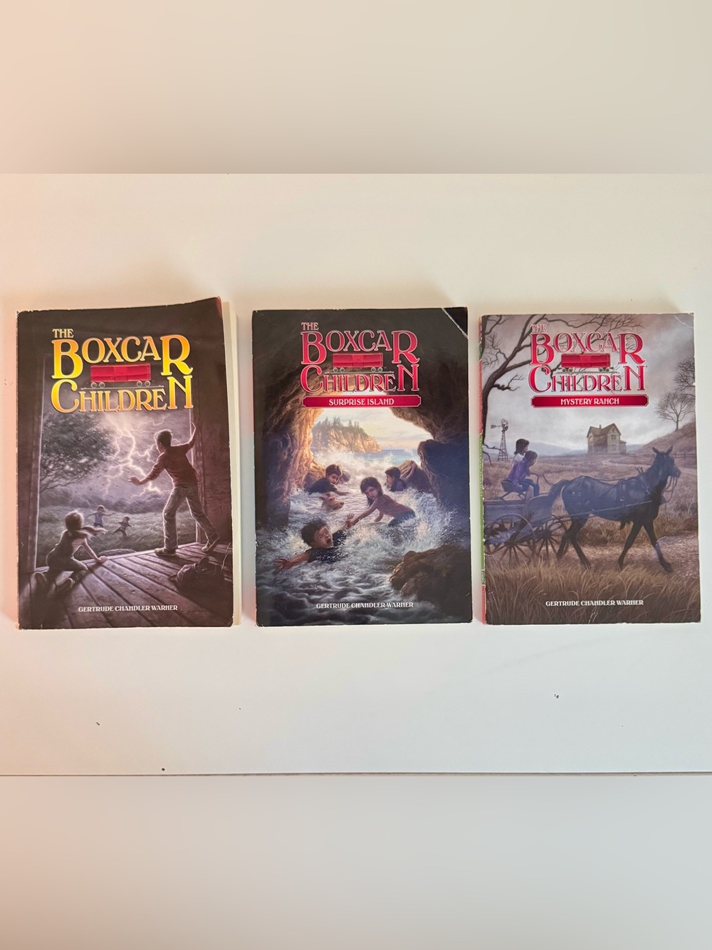 The Boxcar Children: Surprise Island - Illustrated Paperback (Black & Red Cover)